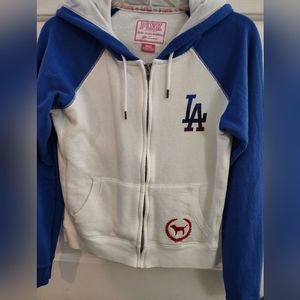 Dodgers 💙 Victoria's Secret Pink Hoodie sz S